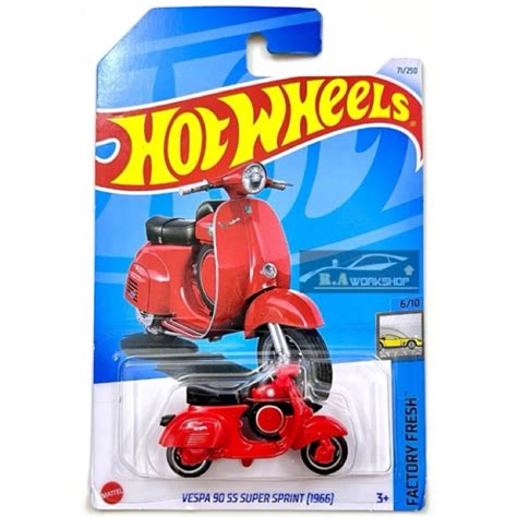 HOT WHEELS VESPA SS SUPER SPRINT RED Shopee Malaysia