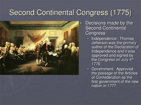 Ppt Second Continental Congress Powerpoint Presentation Free