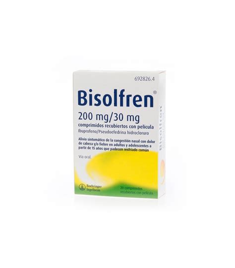 Bisolfren Comprimidos Con Ibuprofeno Y Pseudoefedrina Para Resfriados