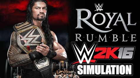 WWE 2K16 Live On Twitch TV WWE Royal Rumble 2016 Simulation YouTube