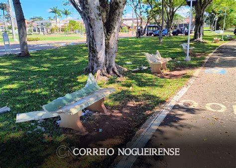 Lagoa Dos P Ssaros Alvo De Vandalismo E Tem Bancos Quebrados Em Artur