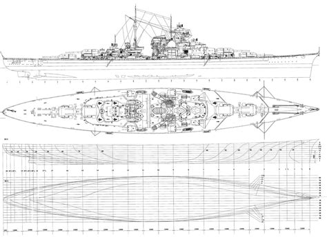 Bismarck Battleship Battleship Model Boat Plans