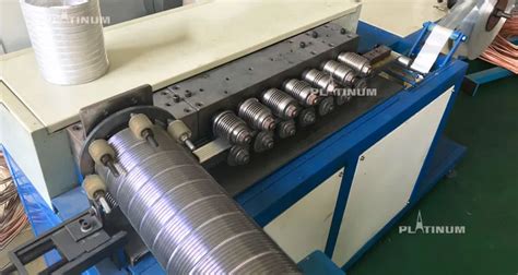 Oval Round Square Rectangular Semi Rigid Aluminum Flexible Duct Machine