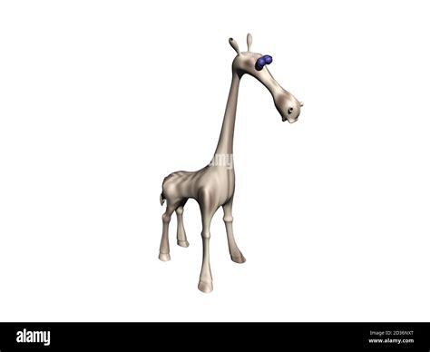 Statuette of a cartoon giraffe with a long neck Stock Photo - Alamy