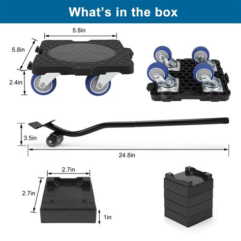 Insdawn Furniture Sliders Furniture Dolly For Moving Dolly With 4