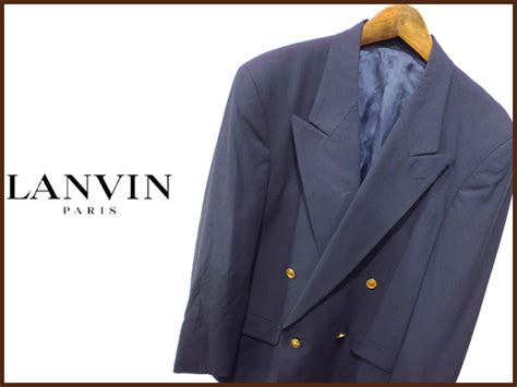 【中古】 Lanvin ランバン 金ボタン ダブルブレザージャケット 紺ブレ の落札情報詳細 ヤフオク落札価格検索 オークフリー