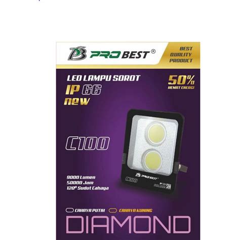 Jual Probest Diamond Lampu Sorot Led Cob Sni Flood