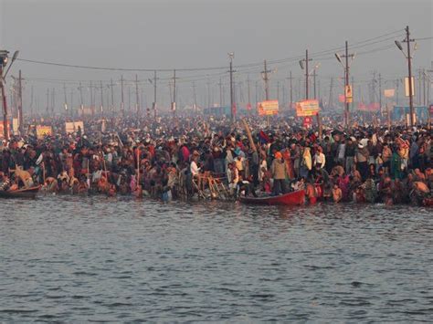 The Triveni Sangam confluence at Allahabad - Allahabad - Uttar-Pradesh ...