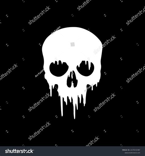 Skull Bones Horror Graphic Art T Stock Vector Royalty Free 2175572387