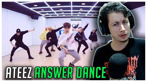 Reagindo Ateez Answer Dance Practice Youtube