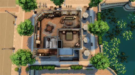 Apartment Cafe Bookstore Screenshots The Sims 4 Rooms Lots Curseforge