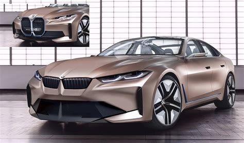 BMW I4 Concept Rendered With Normal Sized Kidney Grilles