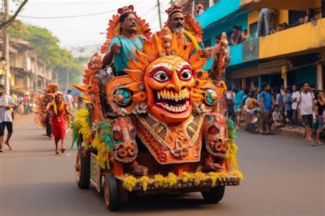 Premium Photo Carnival Celebrations Showcase Goan Culture In Margao Goa