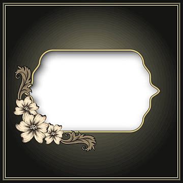 Vector Vintage Borderframe Engraving Pattern Birthday Style Vector