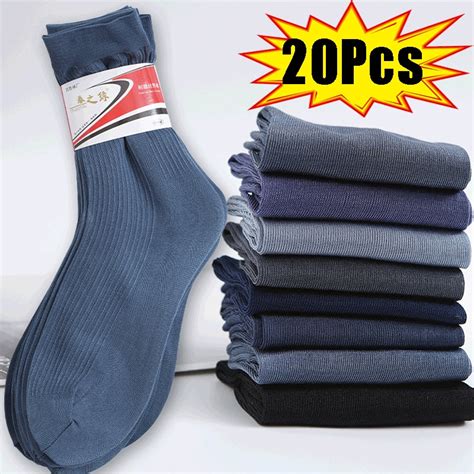 20 St Ck Bambus Faser Socken M Nner Sommer Atmungsaktive Seiden Socken