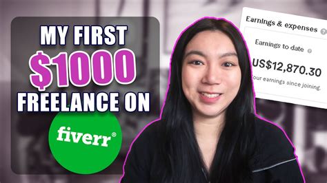 How I Started Freelancing On Fiverr And Earn My First 1000 Freelance Beginners Youtube