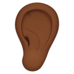 Ear: Medium-Dark Skin Tone Emoji (U+1F442, U+1F3FE)