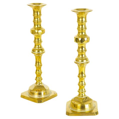 Pair Of 19th Century Victorian Winged Dragon Brass Candleholders At 1stdibs