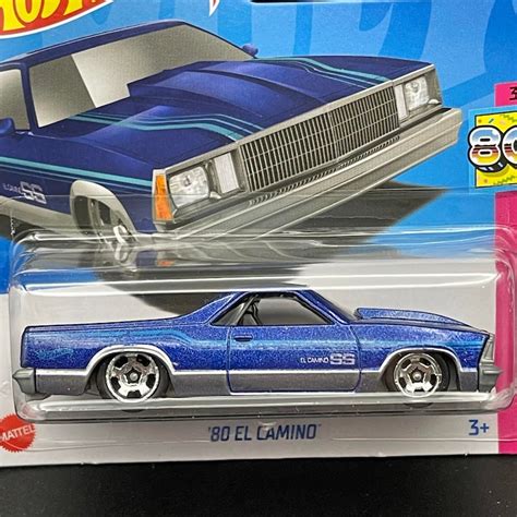 Hot Wheels 80 EL Camino Chevy Blue HW The 80s 3 10 Etsy