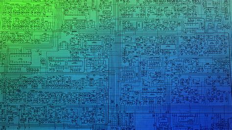 Hd Wallpaper Green And Black Circuit Board Illustration Computer