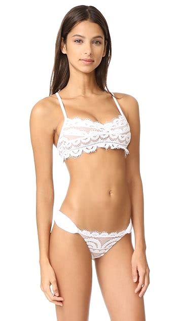 PilyQ Lace Bralette Bikini Top SHOPBOP