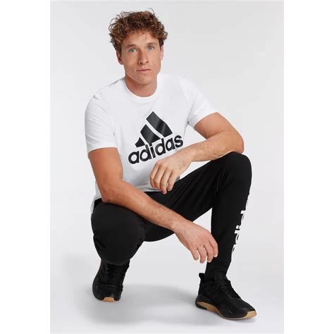 Adidas Sportswear Sporthose Essentials French Terry Tapered Cuff Logo