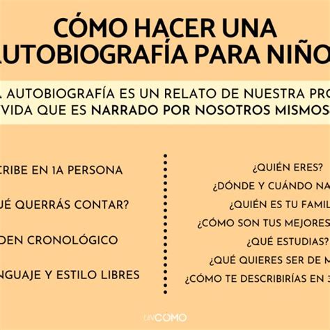 Ejemplo De Autobiografía Para Niños