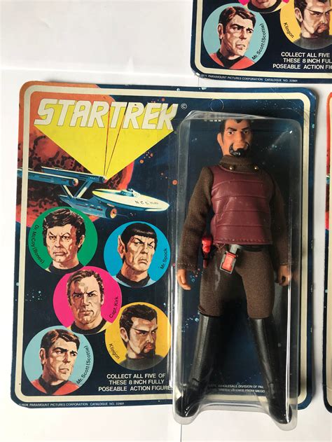 Mego Star Trek Action Figures RARE 5 face set 1974 | Etsy