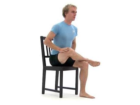 Hip External Rotation Stretch Chair Sitting Youtube