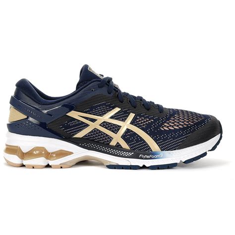 ASICS Womens Gel Kayano 26 Midnight Frosted Almond Running Shoes