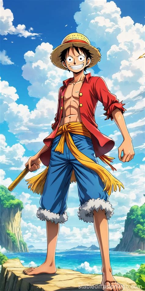 Monkey D Luffy From Onepiece With An Eye Patch Prompts Stable