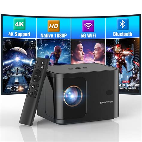 Electric Focus 5G WiFi Mini Bluetooth Projector 4K Support 300 ANSI