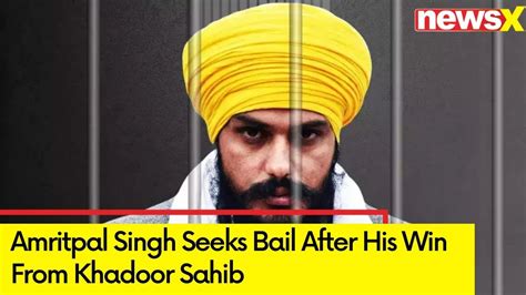 Amritpal Singh Seeks Bail After His Win From Khadoor Sahib Amritpal