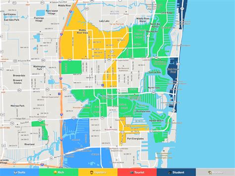 Fort Lauderdale Neighborhood Map