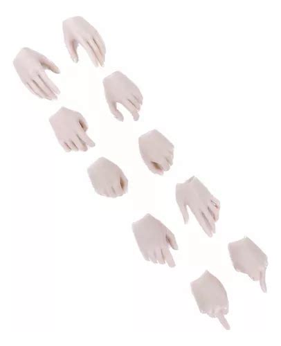 Set Manos Femeninas Palido Escala Para Hot Toys Phicen Env O Gratis