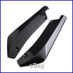 2pcs Car Rear Bumper Spoiler Canard Anti Crash Diffuser Angle Splitter