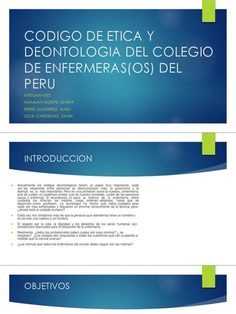 Codigo De Etica Y Deontologia Del Colegio Del Peru Oficial Pdf