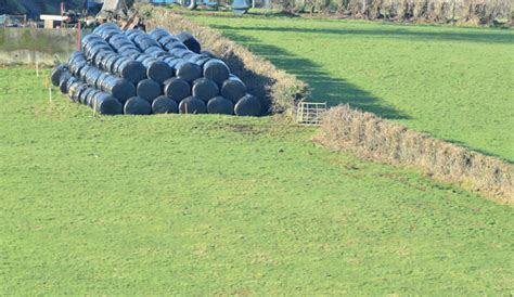 Silage Bales Belfast February Albert Bridge Cc By Sa