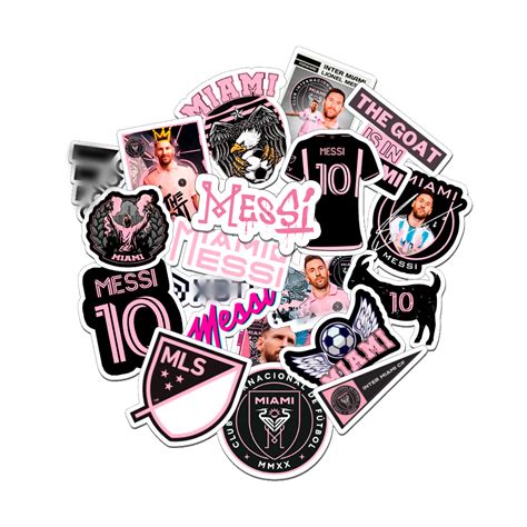 Stickers Inter Miami x20 - VALU® Gráfica Creativa