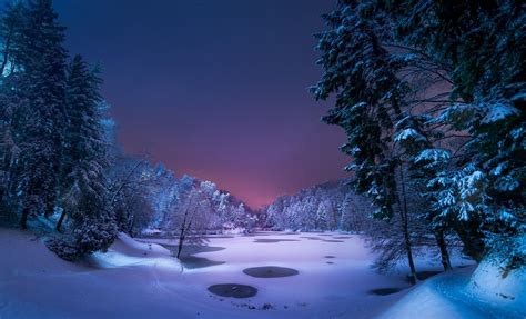 Winter Night Desktop Wallpapers - Top Free Winter Night Desktop ...