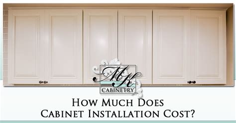 how much to charge for cabinet installation