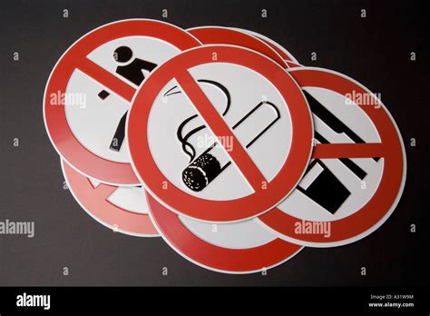 Various restriction signs Stock Photo - Alamy