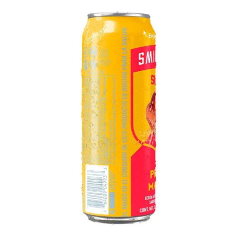 Bebida alcohólica preparada Smirnoff Smash sabor durazno mango 355 ml