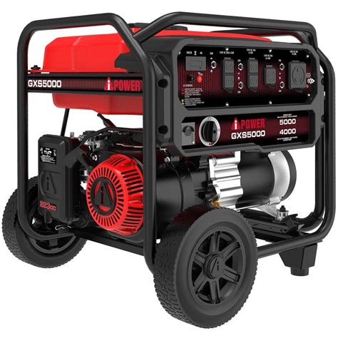 A IPower 4000 Watt Recoil Start Gasoline Powered Portable Generator