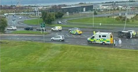 Two People Rushed To Hospital After Car Overturns On A Busy Edinburgh Road Daily Record