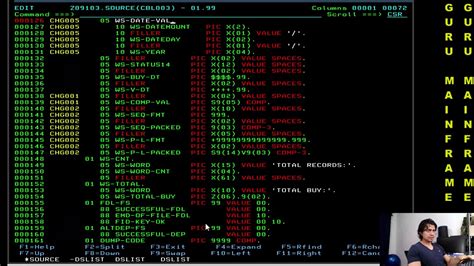 Daily Cobol 19 Occurs One Dimensional Table Ibm Mainframe Youtube