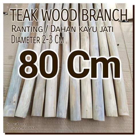 Jual Macrame Teak Wood Branch Cm Dahan Ranting Kayu Jati Bahan Craft