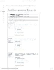 Gesti N En Procesos De Negocio Modalidad De Ex Menes Semana Revisi N