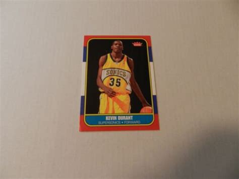 Kevin Durant 2007 08 Fleer ROOKIE Card 86R 143 Seattle SuperSonics EBay