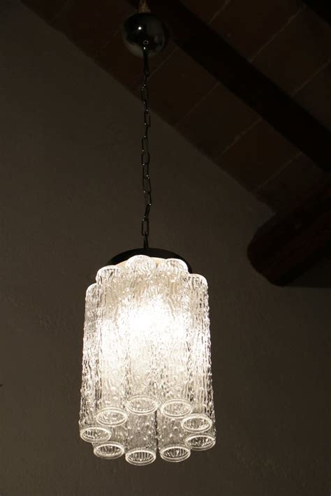 Mid Century Italian Murano Glass Chandelier By Toni Zuccheri For Venini